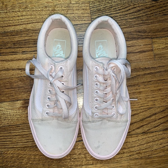 Peach Blush Mono Canvas Vans - Picture 2 of 5
